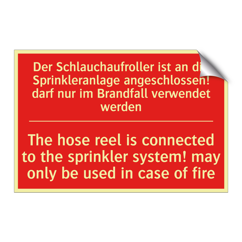 Der Schlauchaufroller ist an die /.../ - The hose reel is connected to /.../
