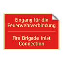 Eingang für die Feuerwehrverbindung/.../ - Fire Brigade Inlet Connection