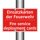 Einsatzkarten der Feuerwehr - Fire service deployment cards