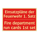 Einsatzpläne der Feuerwehr 1. /.../ - Fire department run cards 1st /.../