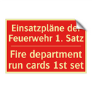 Einsatzpläne der Feuerwehr 1. /.../ - Fire department run cards 1st /.../
