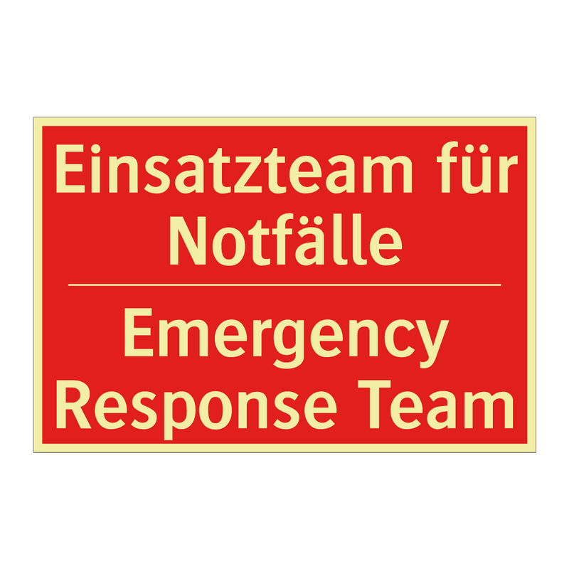 Einsatzteam für Notfälle - Emergency Response Team