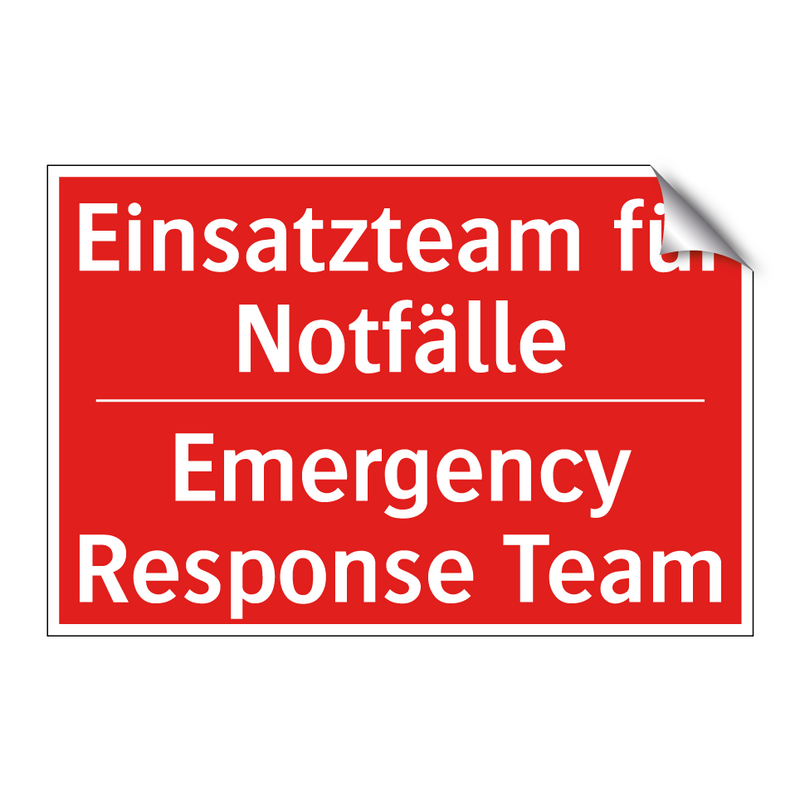 Einsatzteam für Notfälle - Emergency Response Team