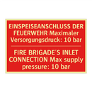 EINSPEISEANSCHLUSS DER FEUERWEHR /.../ - FIRE BRIGADE'S INLET CONNECTION /.../