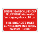 EINSPEISEANSCHLUSS DER FEUERWEHR /.../ - FIRE BRIGADE'S INLET CONNECTION /.../