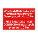 EINSPEISEANSCHLUSS DER FEUERWEHR /.../ - FIRE BRIGADE'S INLET CONNECTION /.../