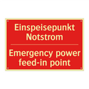 Einspeisepunkt Notstrom - Emergency power feed-in point