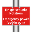 Einspeisepunkt Notstrom - Emergency power feed-in point