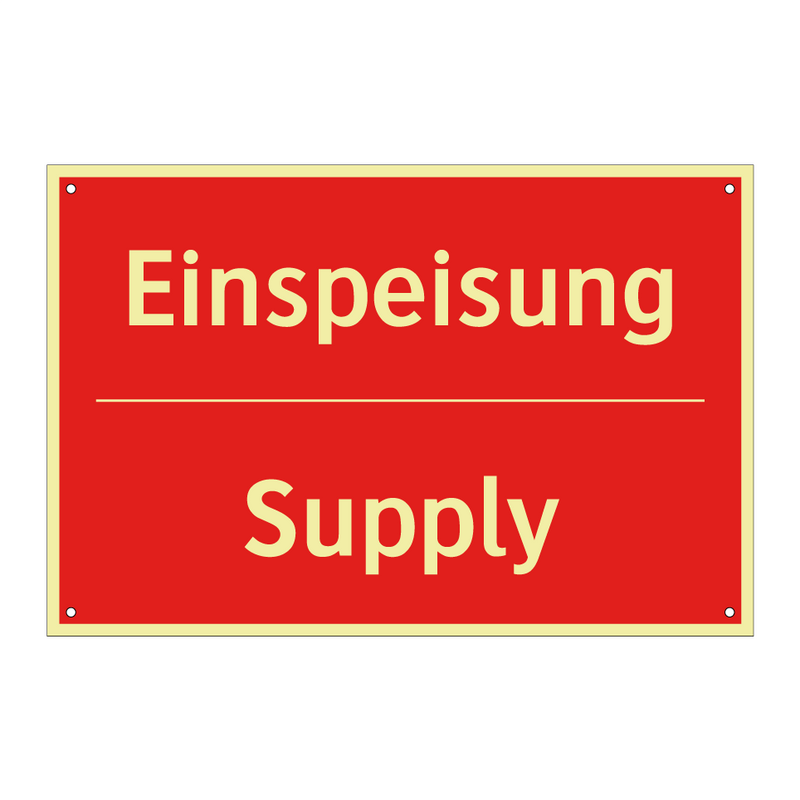 Einspeisung - Supply