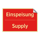 Einspeisung - Supply