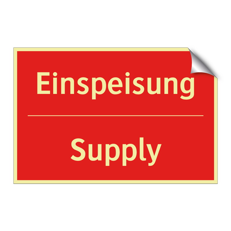 Einspeisung - Supply