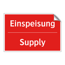 Einspeisung - Supply