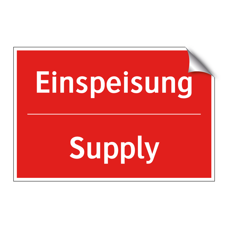 Einspeisung - Supply