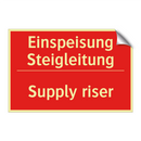 Einspeisung Steigleitung - Supply riser