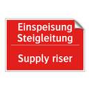 Einspeisung Steigleitung - Supply riser