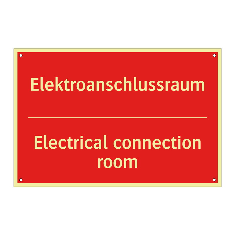 Elektroanschlussraum - Electrical connection room