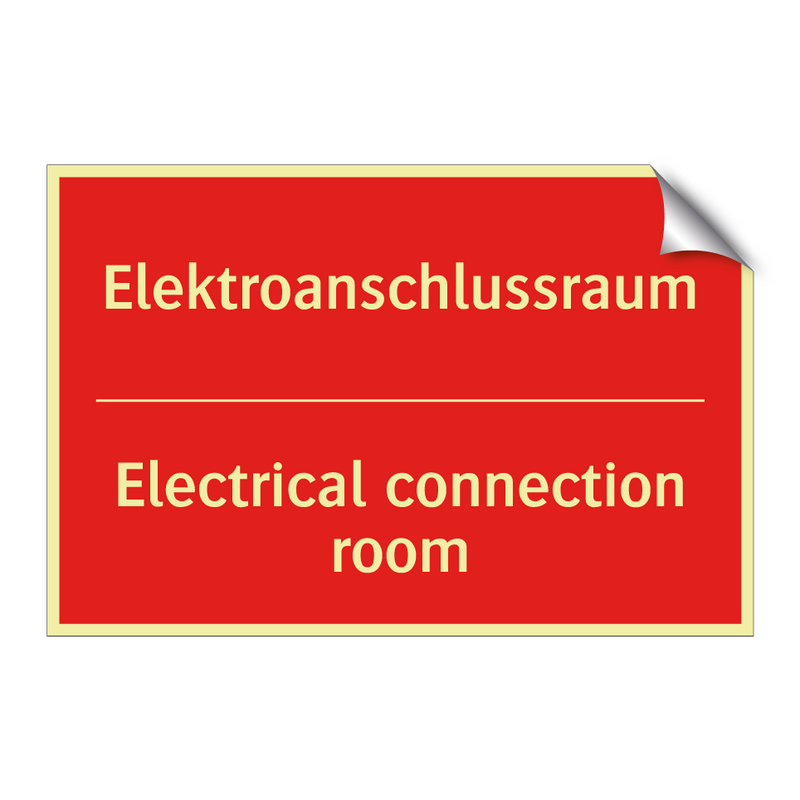 Elektroanschlussraum - Electrical connection room