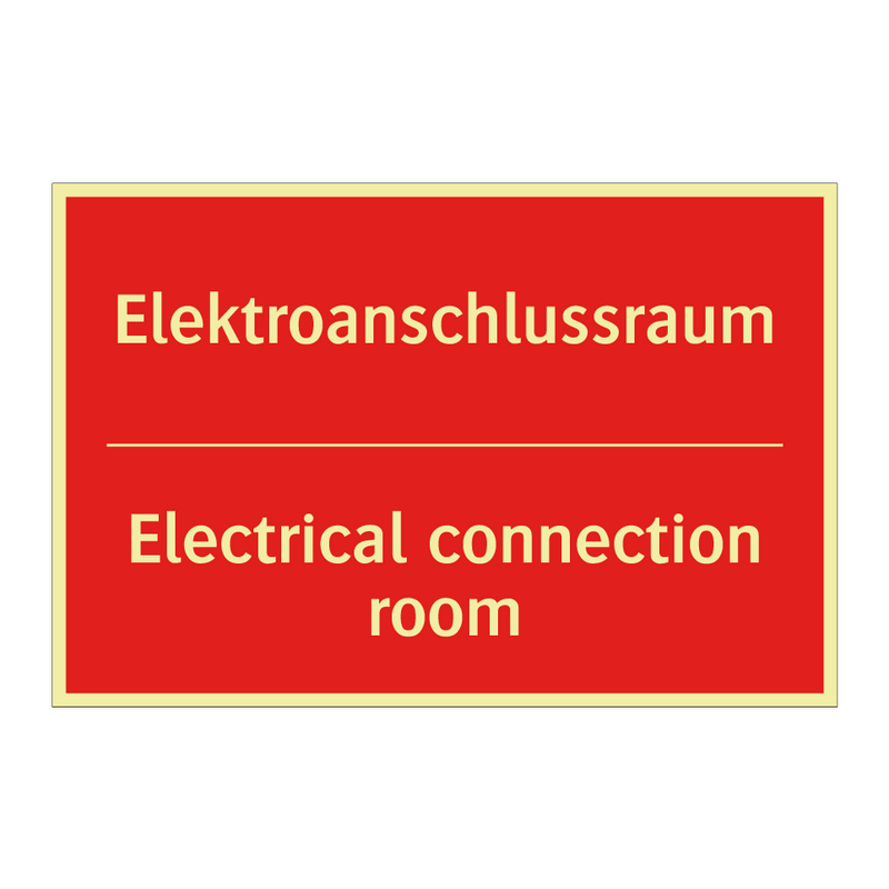 Elektroanschlussraum - Electrical connection room