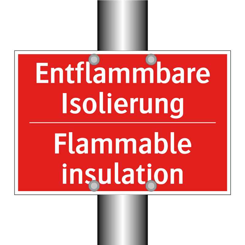 Entflammbare Isolierung - Flammable insulation