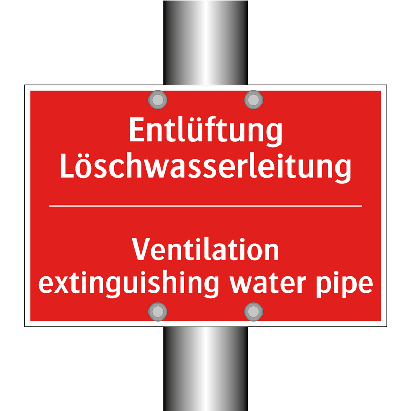 Entlüftung Löschwasserleitung - Ventilation extinguishing water /.../