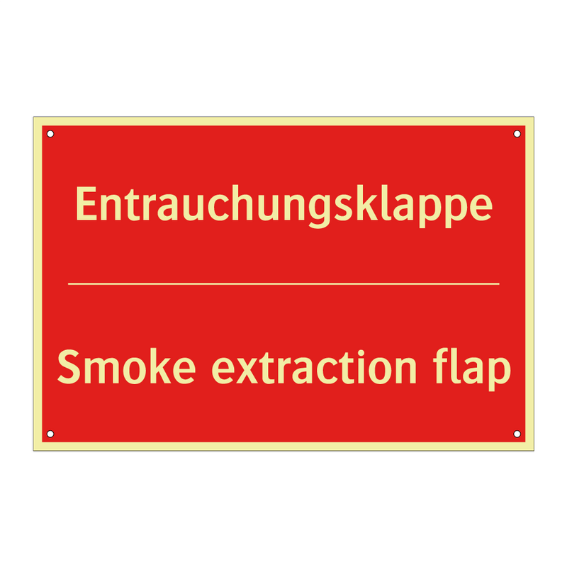 Entrauchungsklappe - Smoke extraction flap