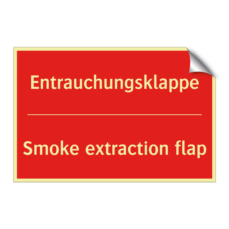 Entrauchungsklappe - Smoke extraction flap