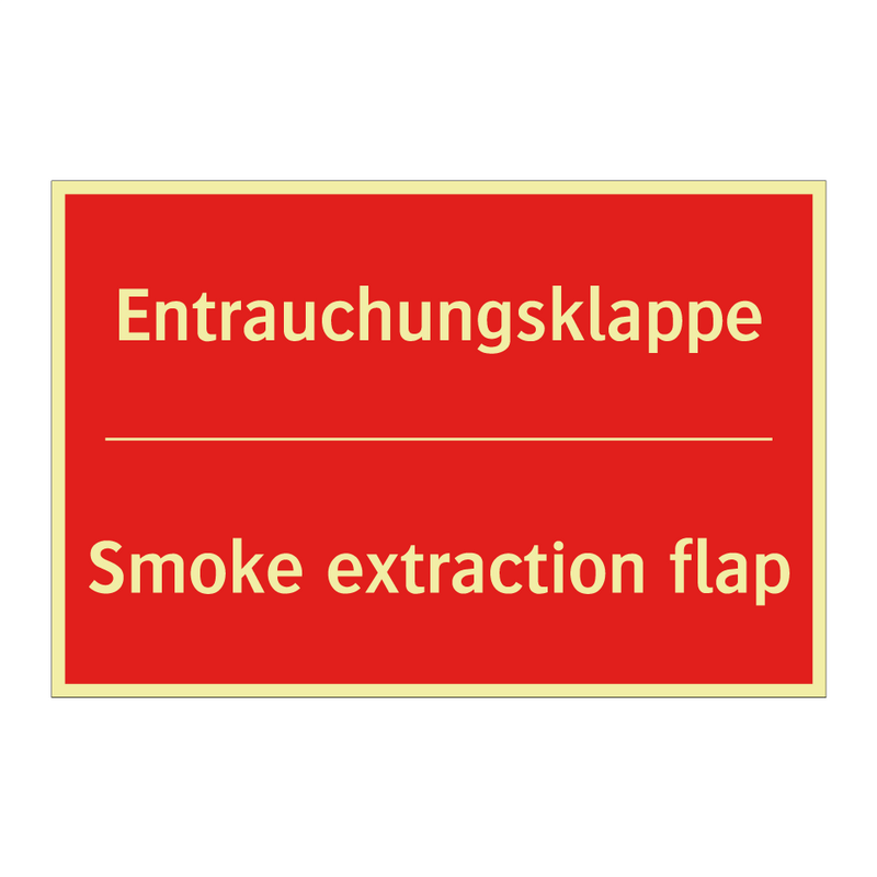 Entrauchungsklappe - Smoke extraction flap