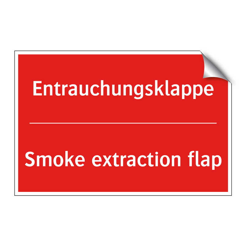 Entrauchungsklappe - Smoke extraction flap