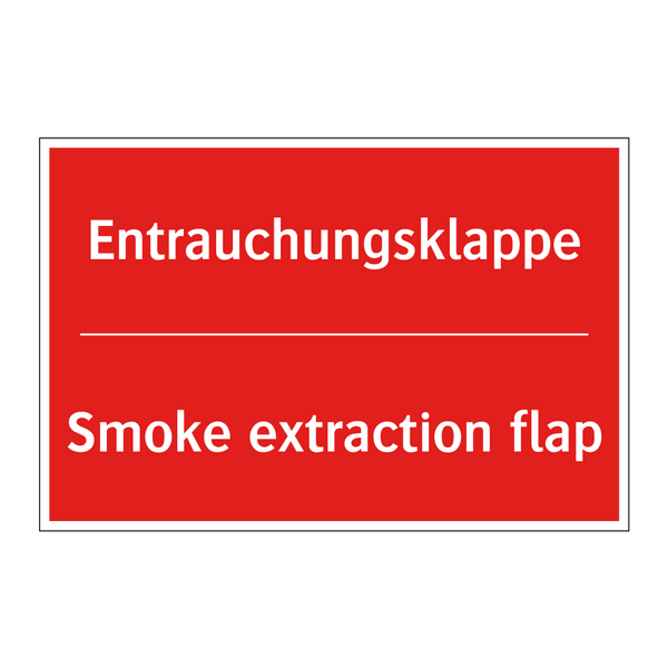 Entrauchungsklappe - Smoke extraction flap