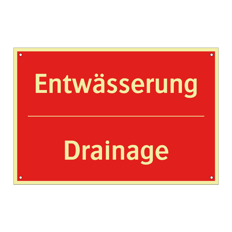 Entwässerung - Drainage