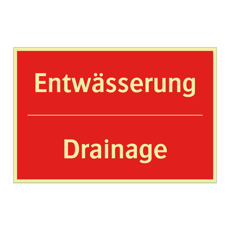 Entwässerung - Drainage