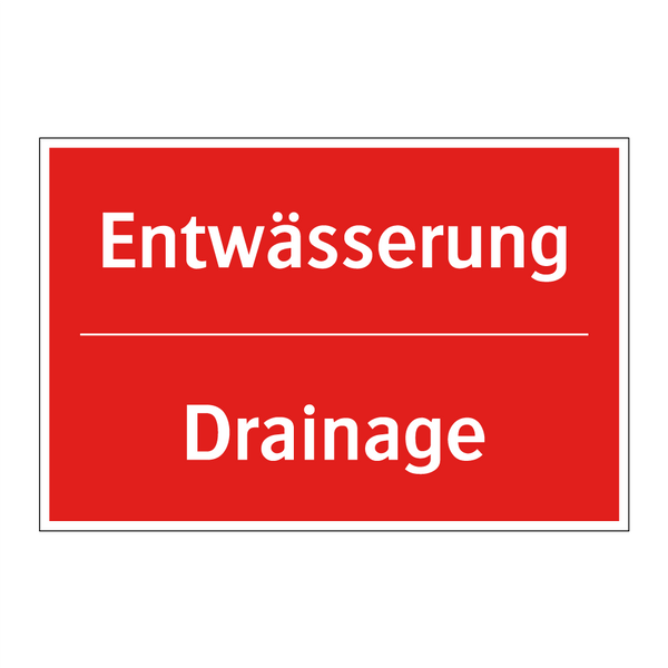 Entwässerung - Drainage