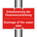 Entwässerung der Feuerwasserleitung/.../ - Drainage of fire water pipe