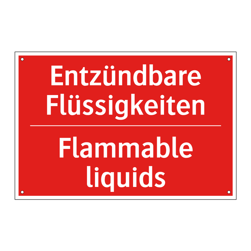 Entzündbare Flüssigkeiten - Flammable liquids