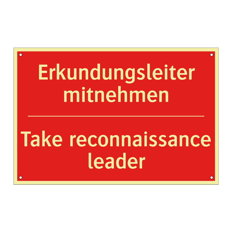 Erkundungsleiter mitnehmen - Take reconnaissance leader