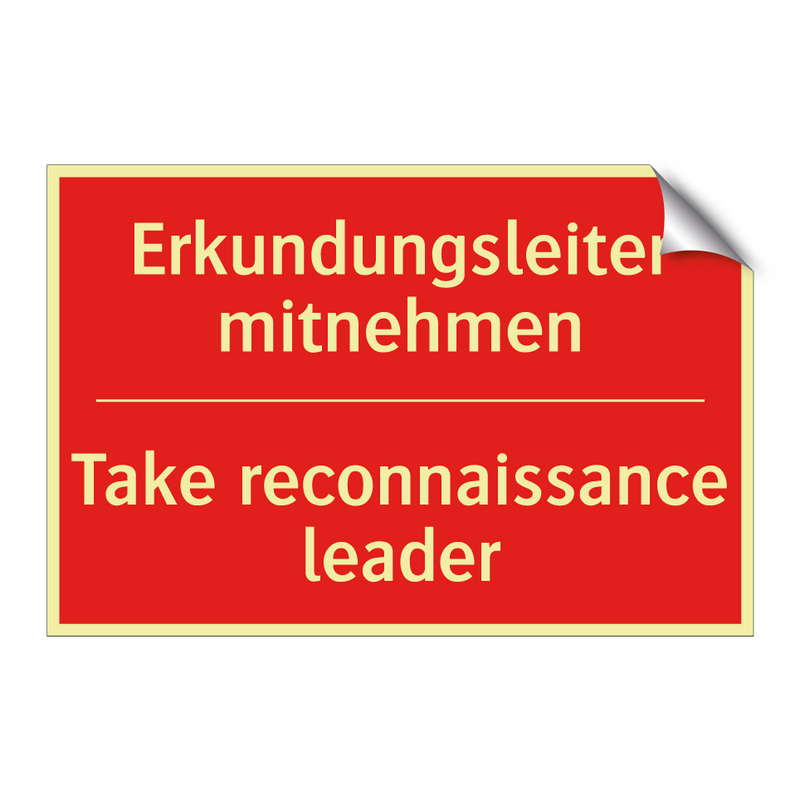 Erkundungsleiter mitnehmen - Take reconnaissance leader