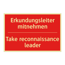 Erkundungsleiter mitnehmen - Take reconnaissance leader