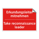 Erkundungsleiter mitnehmen - Take reconnaissance leader
