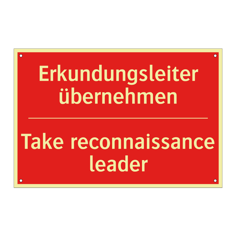 Erkundungsleiter übernehmen - Take reconnaissance leader