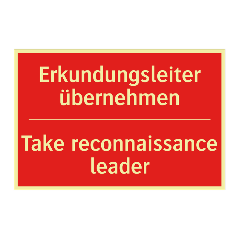 Erkundungsleiter übernehmen - Take reconnaissance leader