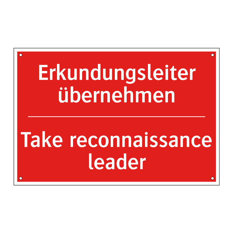 Erkundungsleiter übernehmen - Take reconnaissance leader