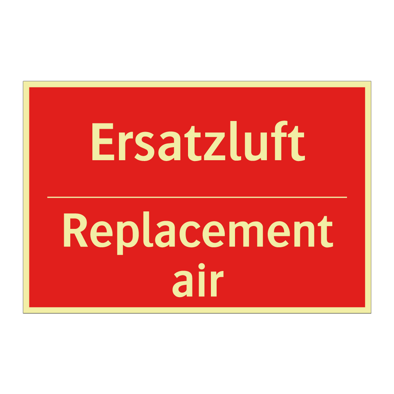 Ersatzluft - Replacement air