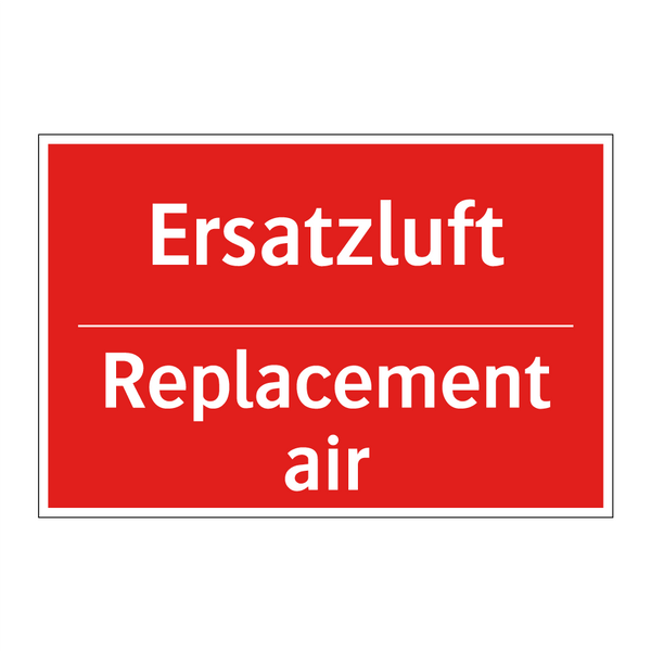 Ersatzluft - Replacement air