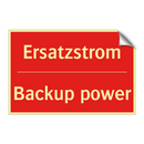 Ersatzstrom - Backup power