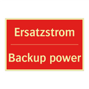 Ersatzstrom - Backup power