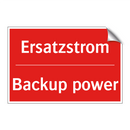 Ersatzstrom - Backup power