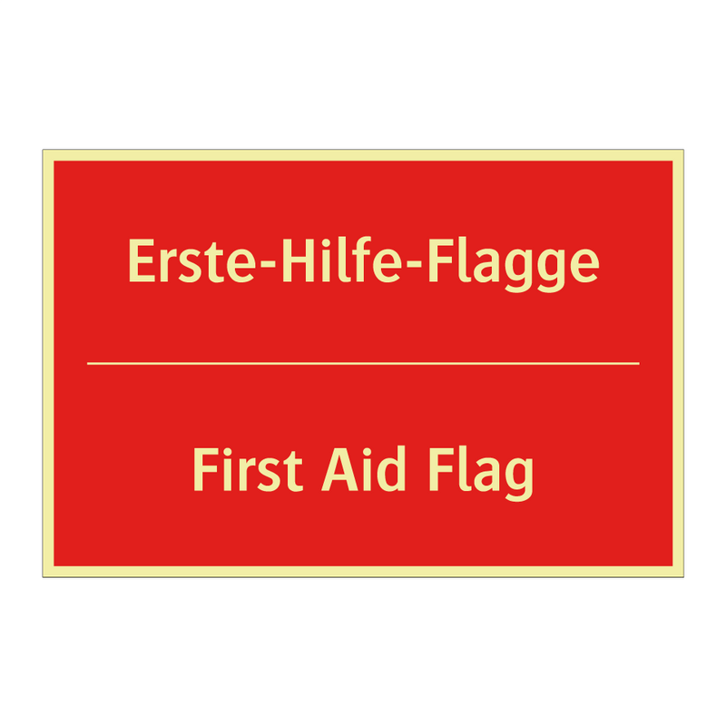 Erste-Hilfe-Flagge - First Aid Flag