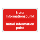 Erster Informationspunkt - Initial information point