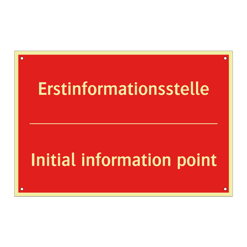 Erstinformationsstelle - Initial information point