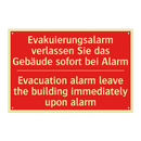 Evakuierungsalarm verlassen Sie /.../ - Evacuation alarm leave the building /.../